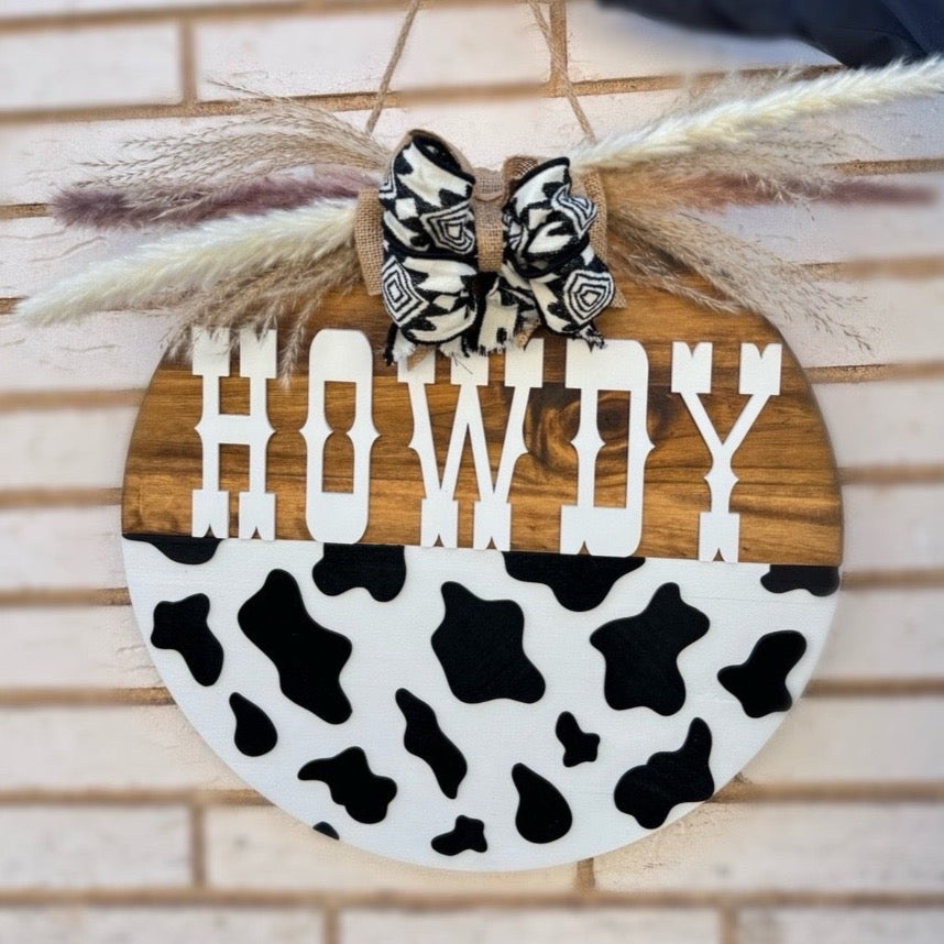 Howdy Door Sign